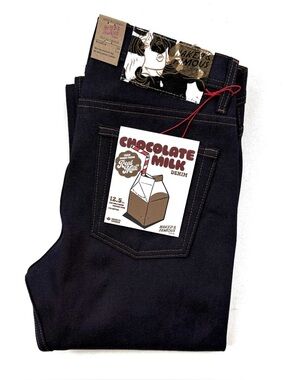 Naked & Famous Denim Chocolate Milk Selvedge Denim Weird Guy Jeans